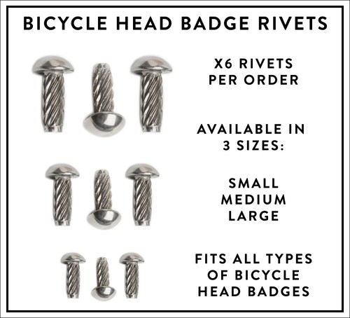 Pack bicycle head badge - pack, of